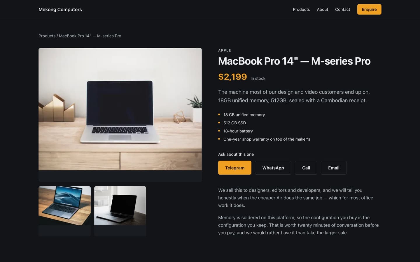 Mekong Computers — computer store - Screenshot 2