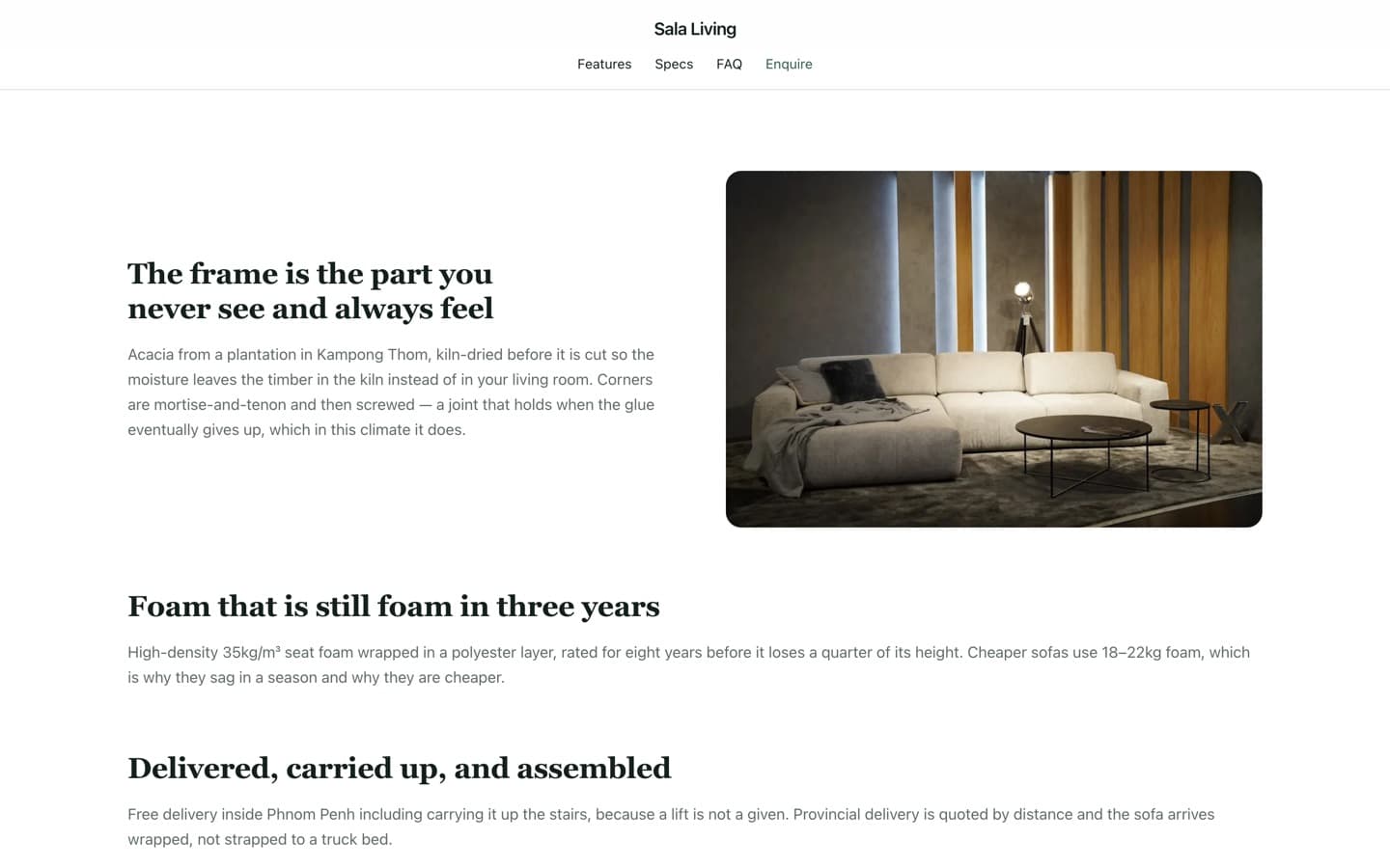 Sala Living — furniture showcase - Screenshot 1