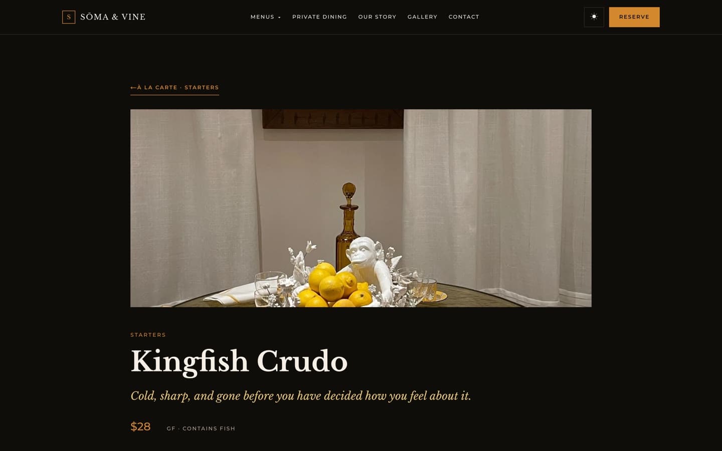 Sōma & Vine — fine dining - Screenshot 3